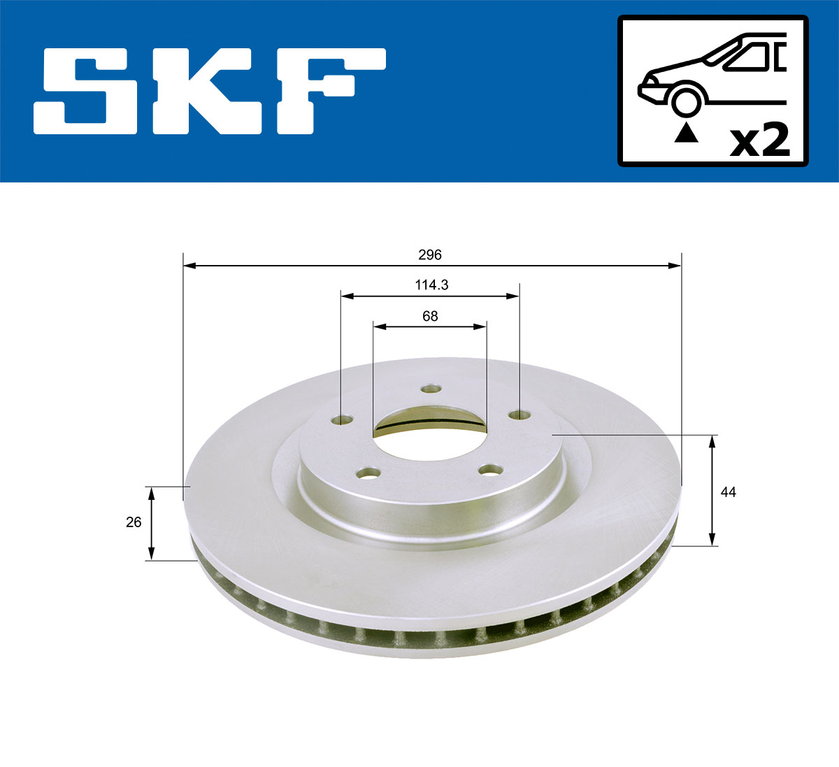 SKF VKBD 80070 V2 Disc frana